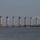 The Manaus-Iranduba Bridge under construction
