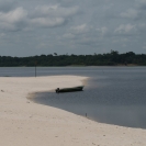 A beach along the Rio Negro that we stopped at