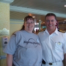 Cathy ran into Captain Lawes in the buffet