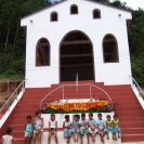 Some of the kids of the village at the church