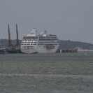 The Royal Princess docked in Santarem