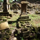Remains of graves in the children's cemetery