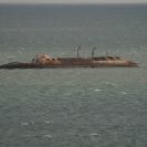 One of many shipwrecks in the Port-of-Spain harbour