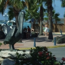 Pelican statue in Marigot