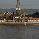 Ocean Clipper drill ship docked in Rio de Janeiro