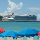 Liberty of the Seas and Emerald Princess in St. Maarten