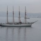 The training ship Esmerelda in Valparaiso